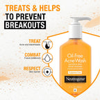 Neutrogena Oil-Free Acne Fighting Fragrance-Free Face Wash, 9.1 fl. oz