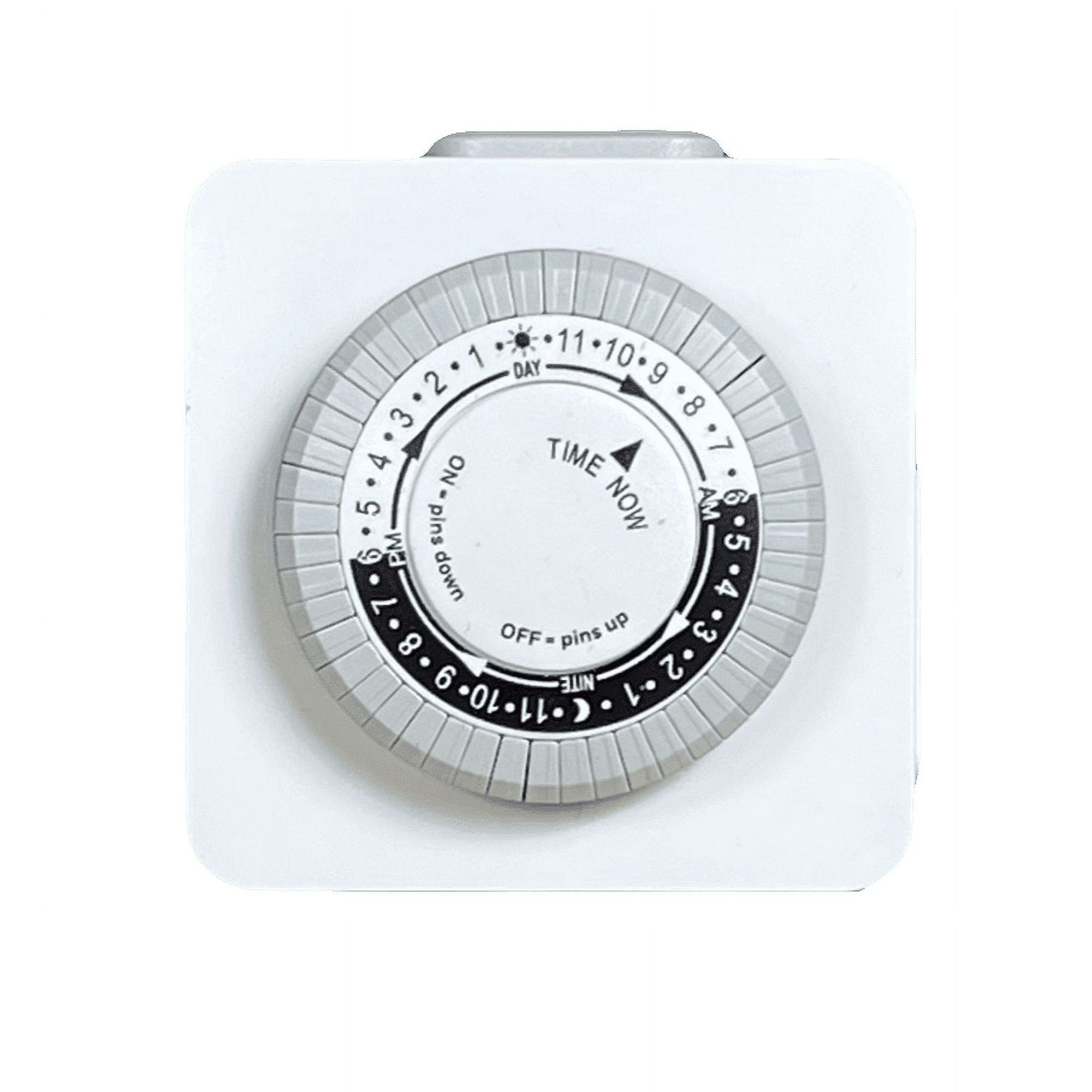Hyper Tough Indoor Analog Mini Timer with 1 Polarized Outlet EasyOptionXY LLC
