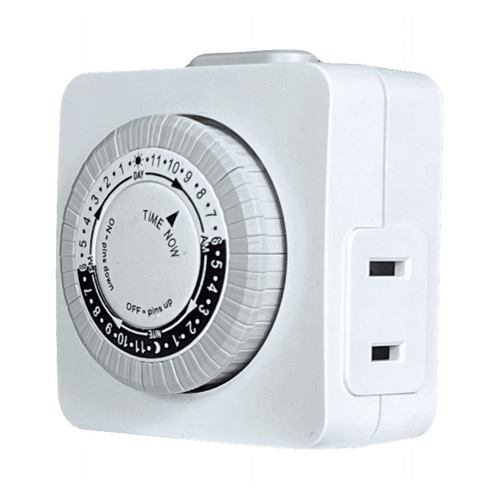 Hyper Tough Indoor Analog Mini Timer with 1 Polarized Outlet EasyOptionXY LLC