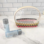 Travel makeup bag,Makeup bag organizers,Makeup bags small, woven cosmetics storage bag, portable waterproof cosmetic bag, small straw travel storage bag - SJB-DIAMOND ELITES