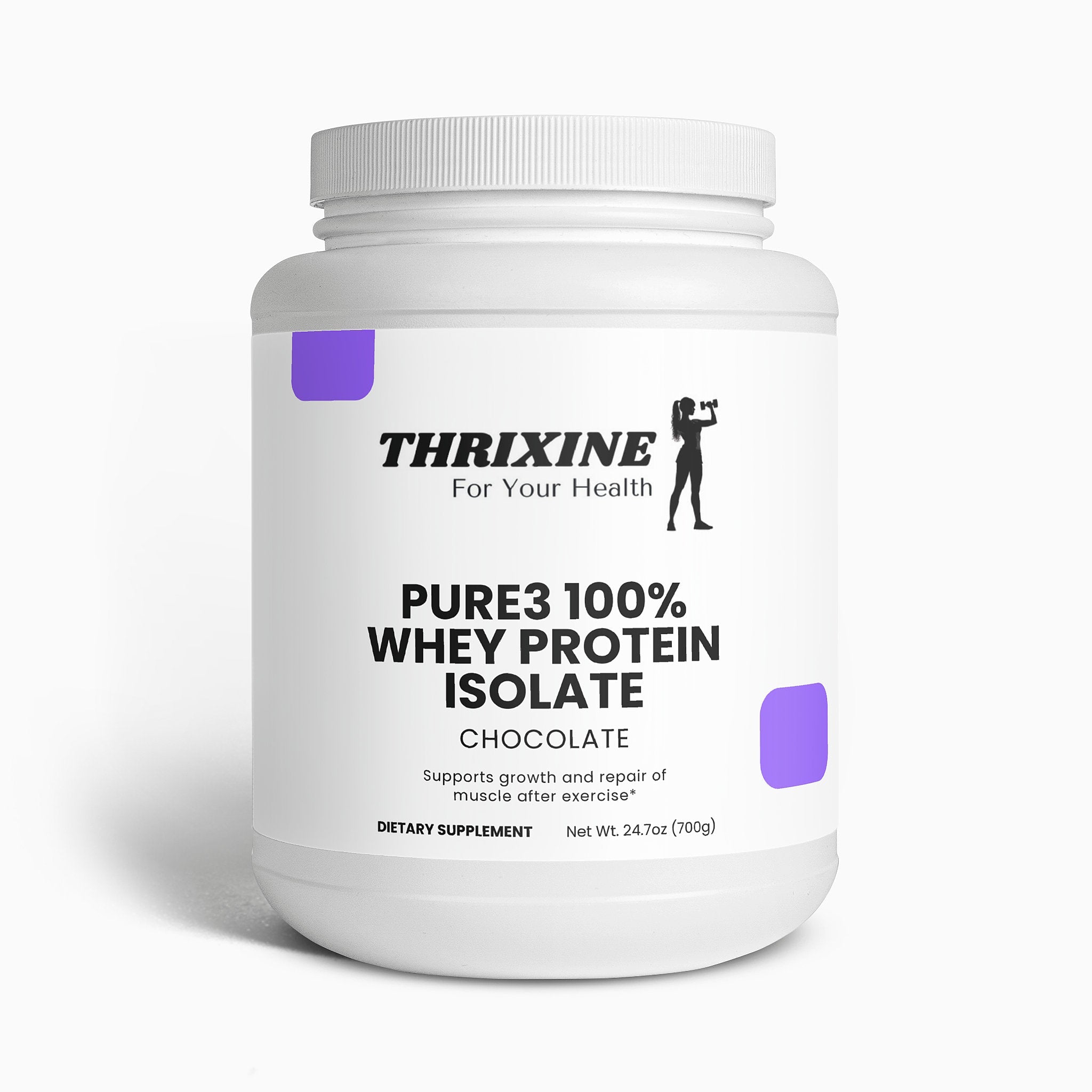 Pure3 100% Whey Protein Isolate (Chocolate) THRIXINE