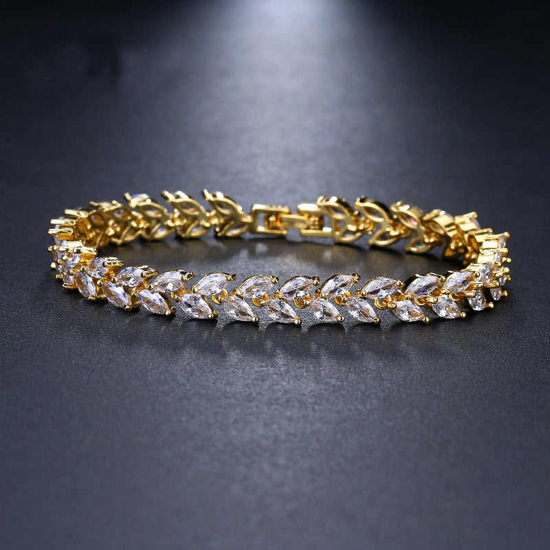 Fashion horse eye zircon bracelet Pi-Mart