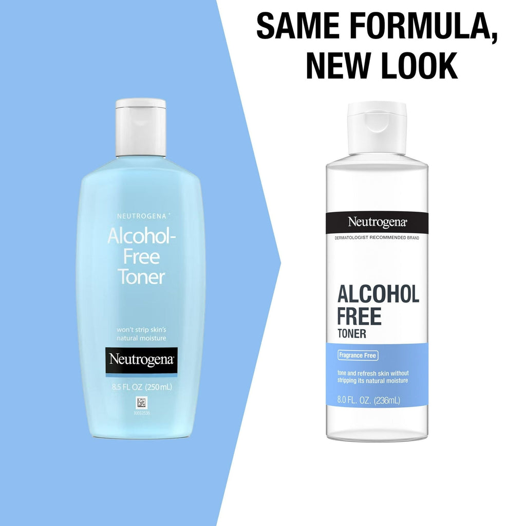Neutrogena Alcohol-Free Daily Facial Toner, Skin Care for Face, Fragrance Free, 8 oz