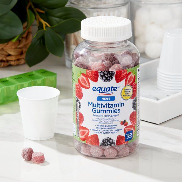 Equate Men's Multivitamin Gummies Dietary Supplement; 150 Count