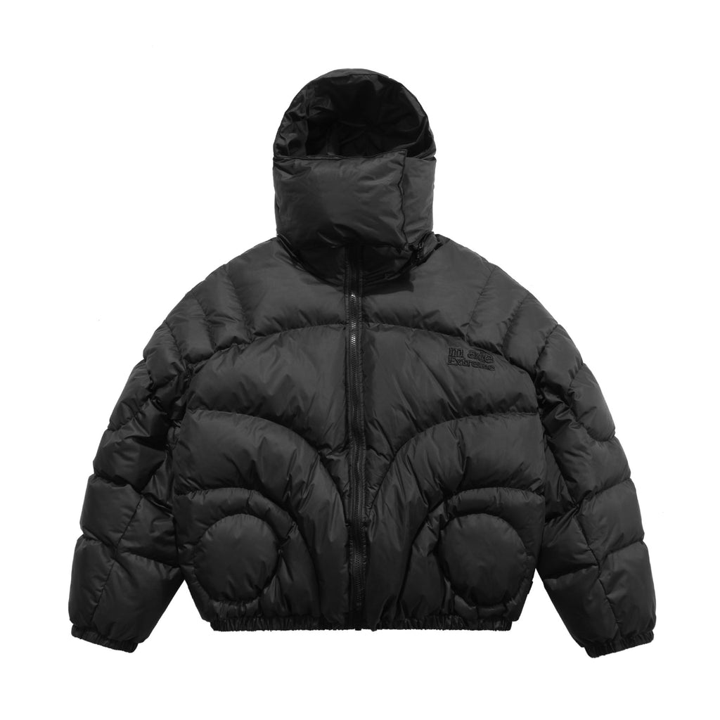 Men's Hooded Hand-stuffed Cotton Coat Bread Jacket