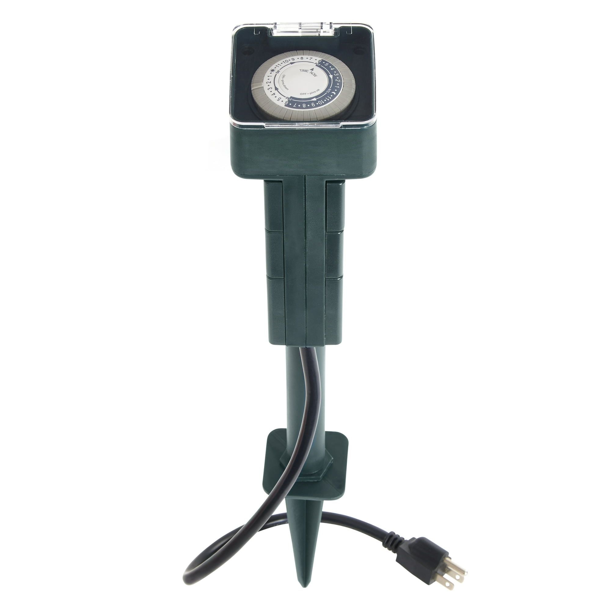 Hyper Tough, Six Outlet 3-Prong Grounded Stake Timer EasyOptionXY LLC