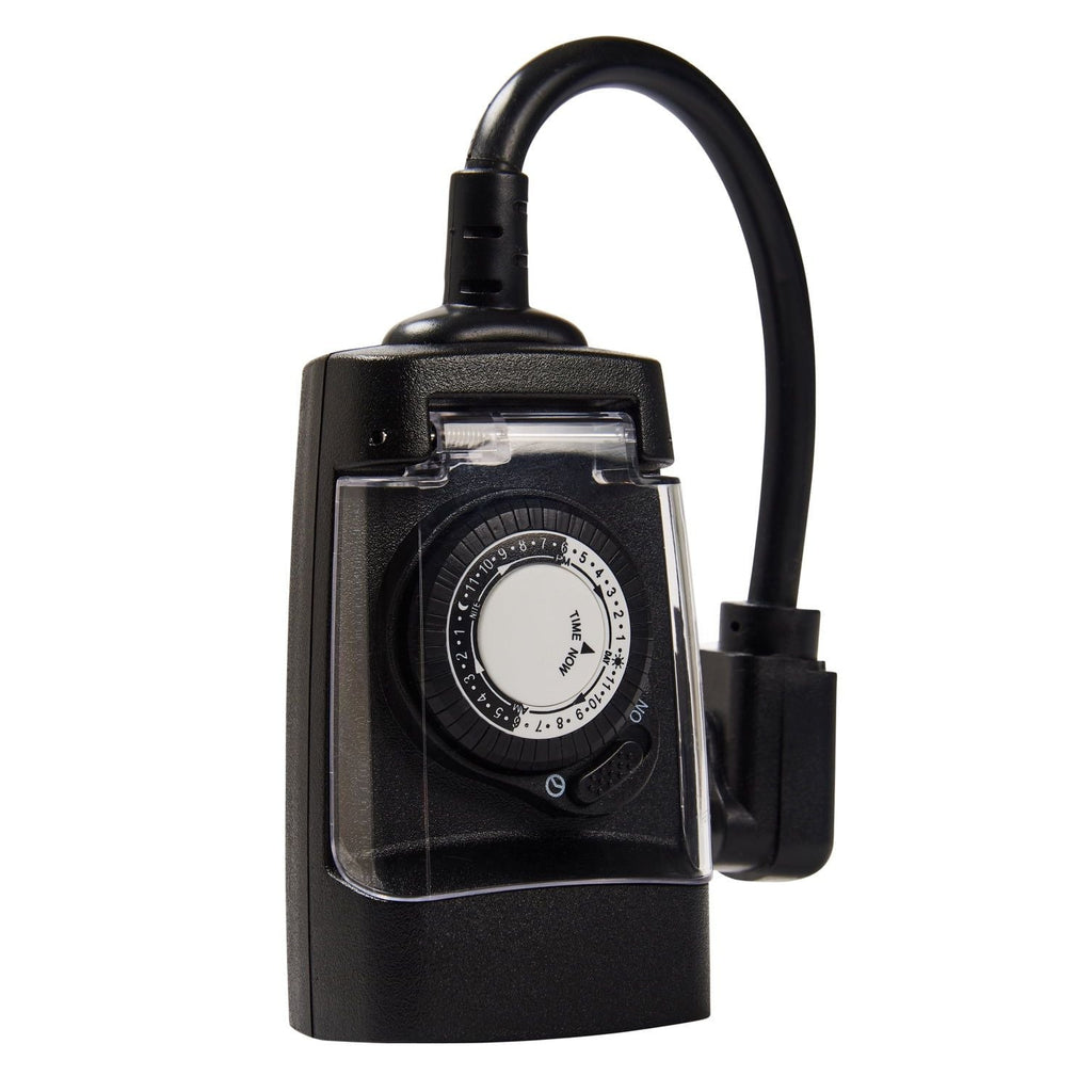 Hyper Tough, Analog Outdoor All-Weather Grounded Timer with 3 Prong Outlet EasyOptionXY LLC