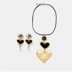 Exaggerated oil drop earring necklace