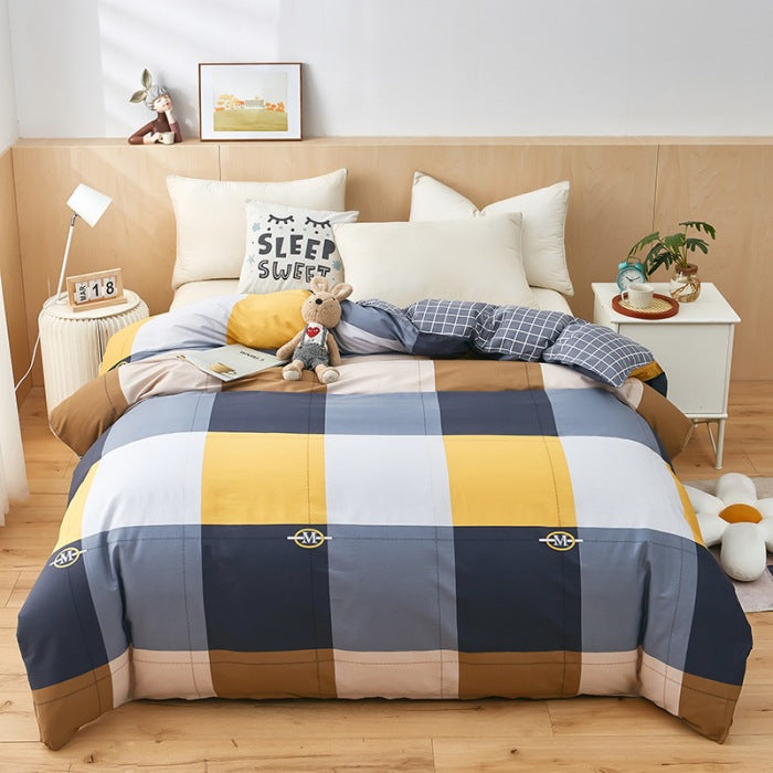 Quilt Cover Single Wholesale Pure Cotton Single Double Student Dormitory Three-piece Set Pi-Mart