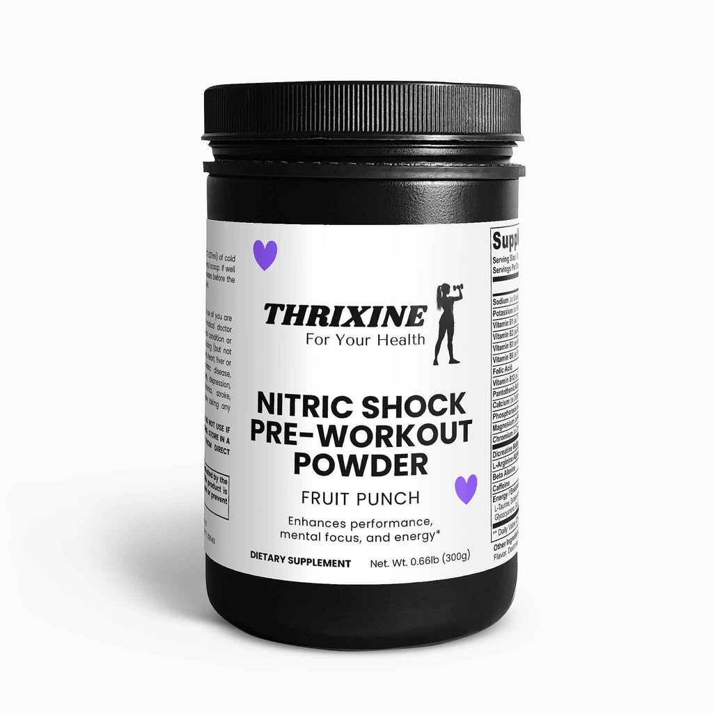 Nitric Shock Pre-Workout Powder (Fruit Punch) THRIXINE