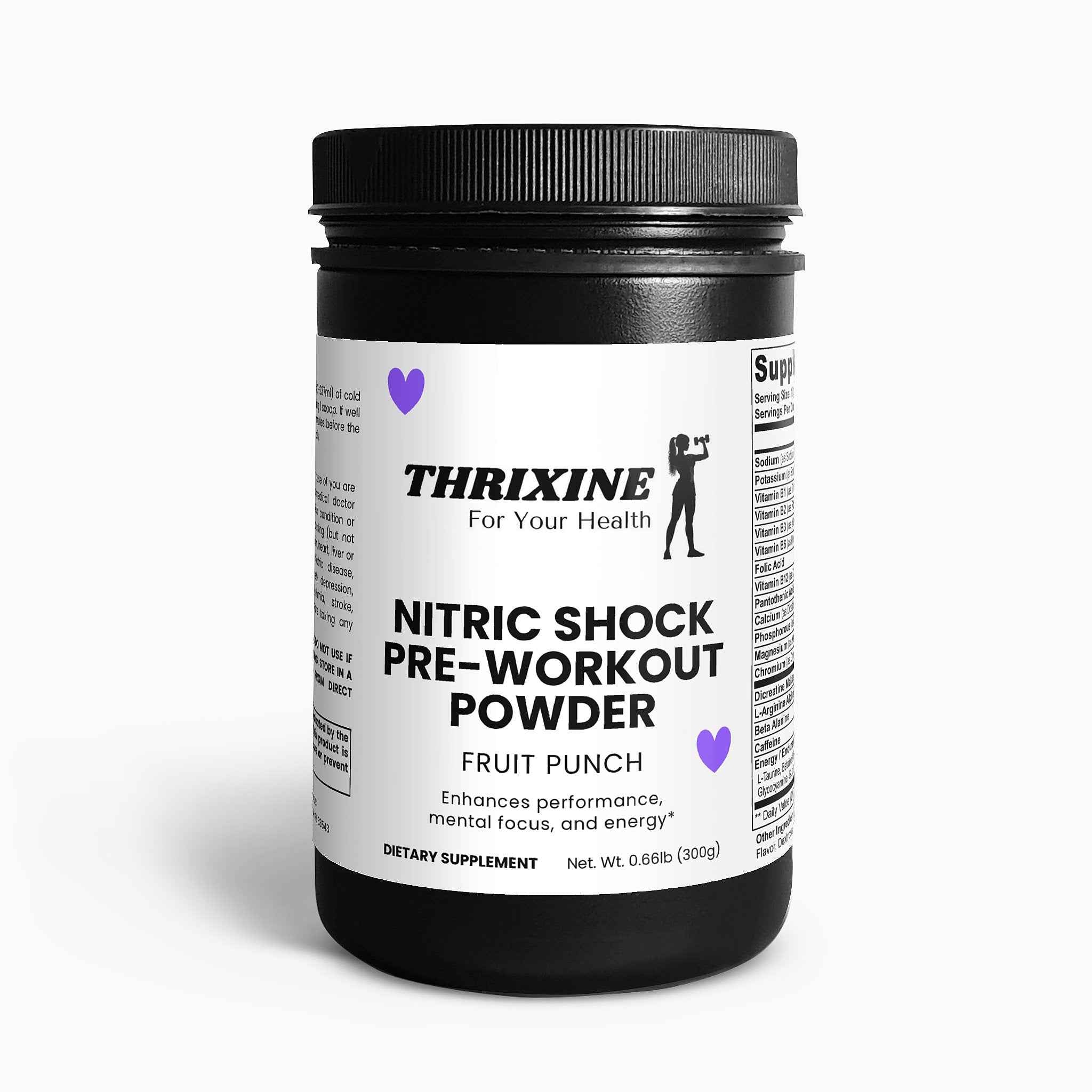 Nitric Shock Pre-Workout Powder (Fruit Punch) THRIXINE