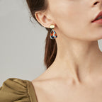 Simple long earrings Pi-Mart