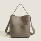 Early Autumn Women's Bag, Textured Crossbody Bucket Bag, Large Capacity Handheld Shoulder Bag - SJB-DIAMOND ELITES