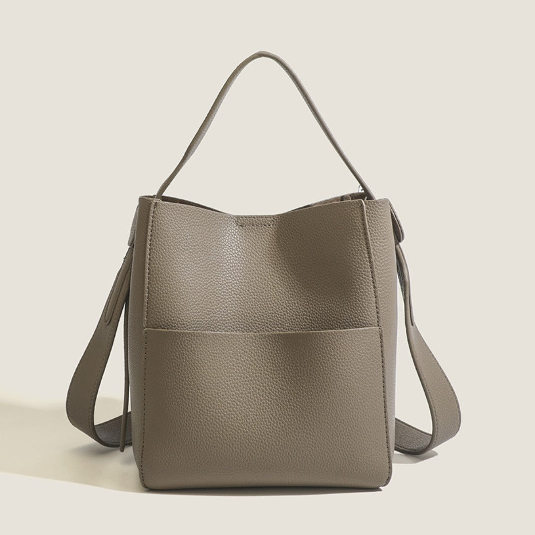 Early Autumn Women's Bag, Textured Crossbody Bucket Bag, Large Capacity Handheld Shoulder Bag - SJB-DIAMOND ELITES