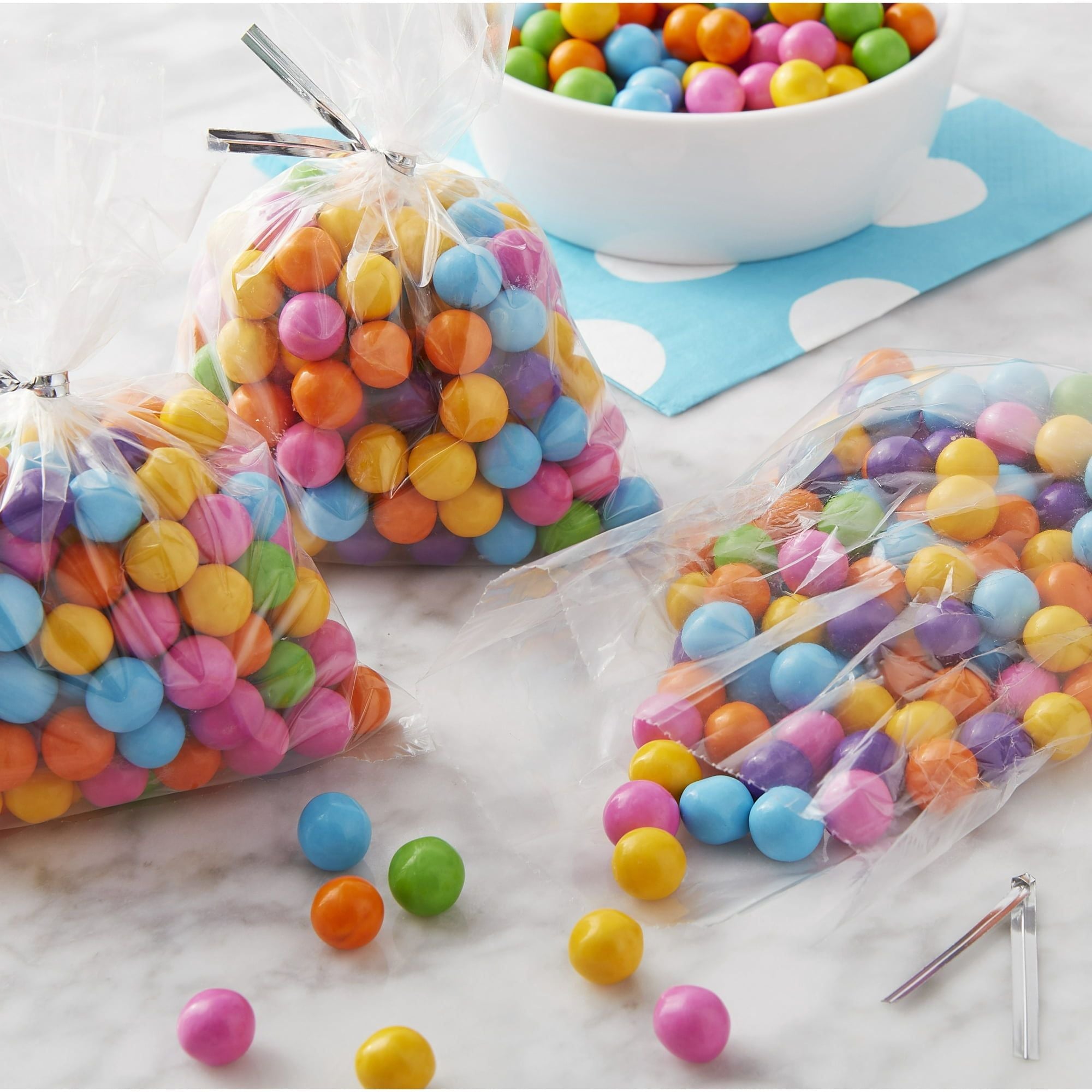 Wilton Treat Bags, Clear, 50 Ct For Cake Pops, Cookies, Brownies, And Other Tasty Gifts Or Goodie Bags