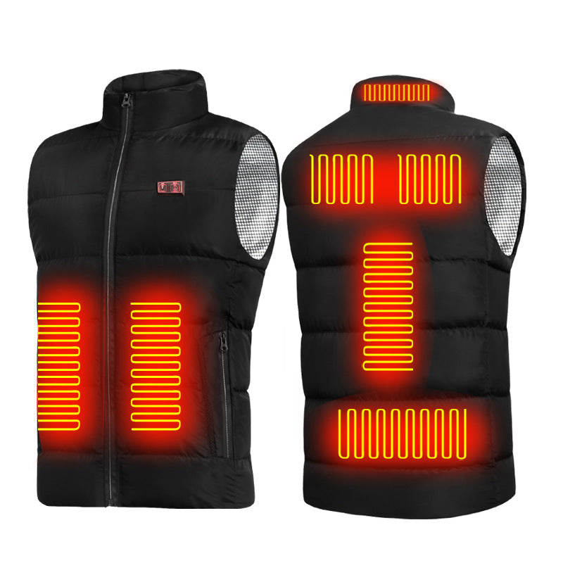 Smart usb nine-piece heating vest