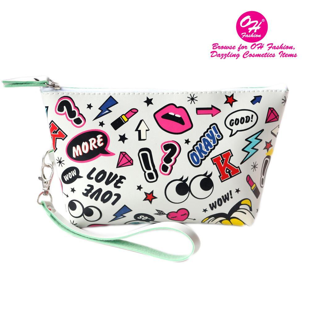 Makeup Bag Rocking In White - SJB-DIAMOND ELITES