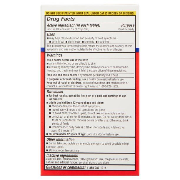 Equate Zinc Chewable Tablets; Citrus Flavor; 25 Count EasyOptionXY LLC