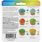 Wilton 3-Piece Color Right Concentrated Food Coloring Set, 1.92 oz. (Blue, Yellow, Orange)