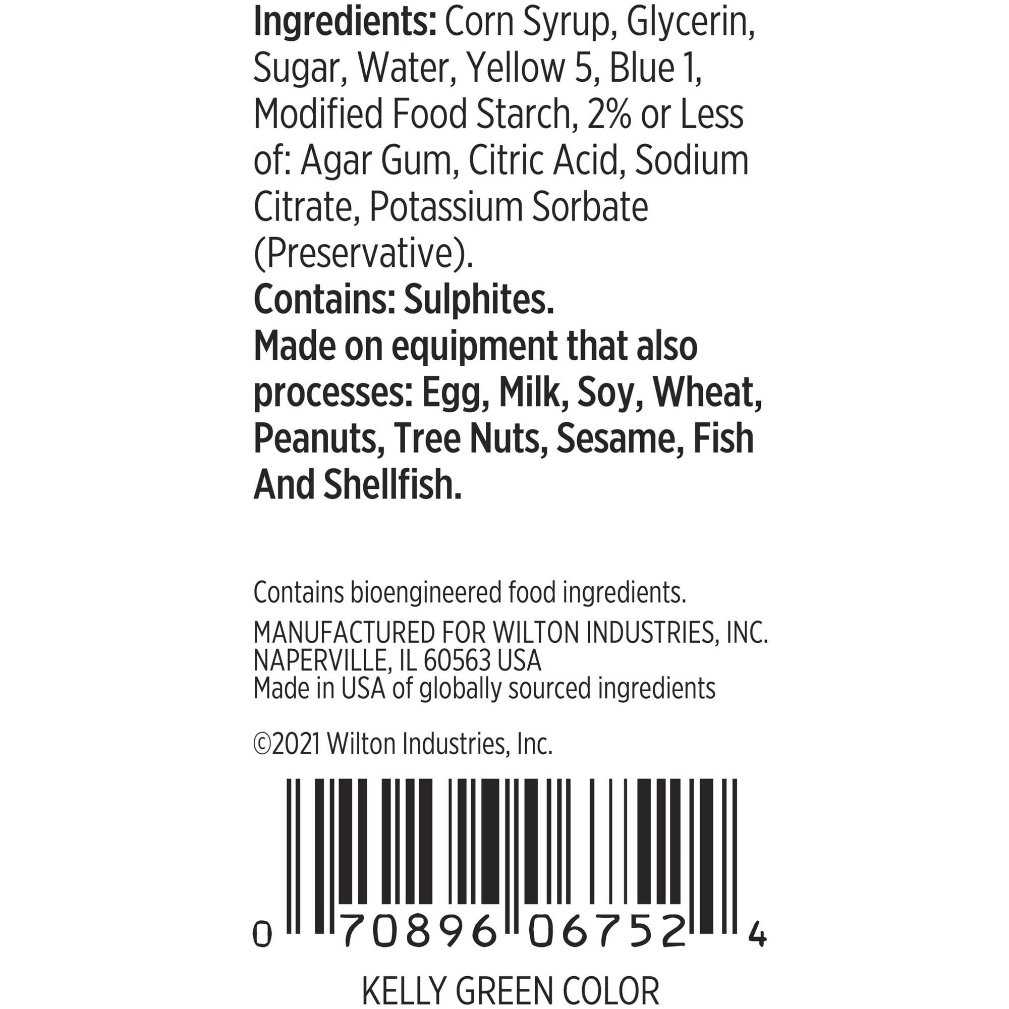 Wilton Kelly Green Gel Food Coloring, 1 oz. EasyOptionXY LLC