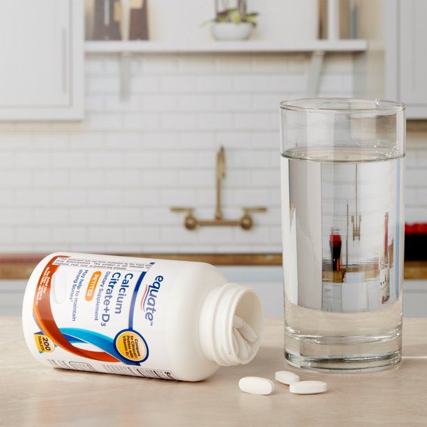 Equate Calcium Citrate + D3 Petites Tablets Dietary Supplement; 200 Count EasyOptionXY LLC