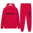 Essentials Sweatshirt Suit Men's and Women's Sweatshirt and Pant 2-Piece Set Hip-Hop Hoodie Suit by Pi-Mart Pi-Mart