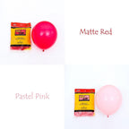 177Pcs Matte Pastel Pink Ruby Red Balloon Garland Kit Set For Valentine Wedding Balloons Home Party Decors Bridal Showers Red Ballons for Girls Birthday Party Stevvex