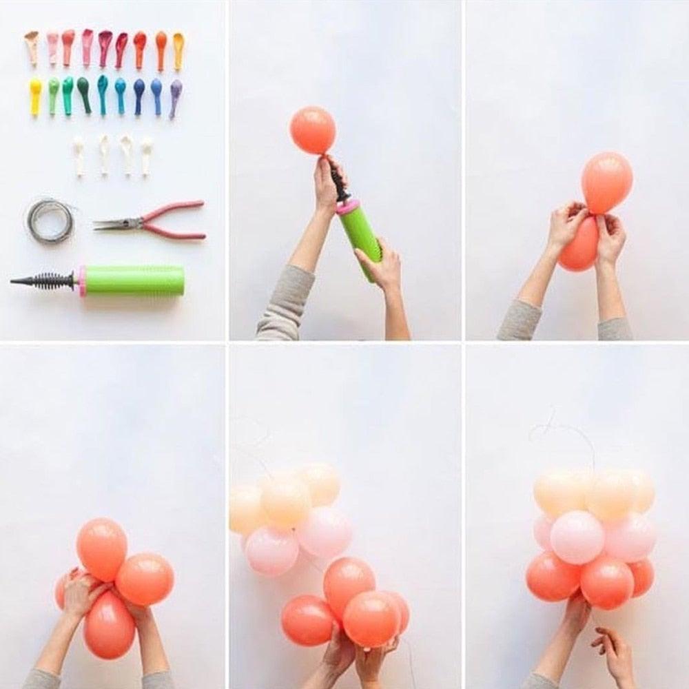 177Pcs Matte Pastel Pink Ruby Red Balloon Garland Kit Set For Valentine Wedding Balloons Home Party Decors Bridal Showers Red Ballons for Girls Birthday Party Stevvex