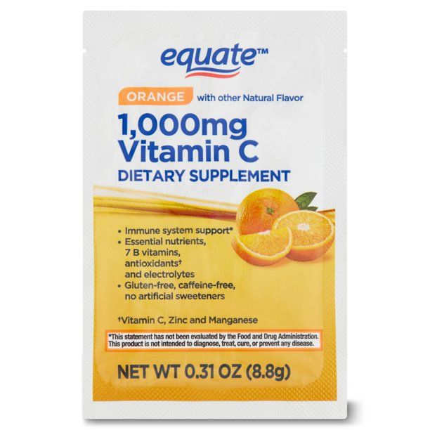 Equate 1000mg Vitamin C Powder Immune Support Drink Mix; 30 Count EasyOptionXY LLC