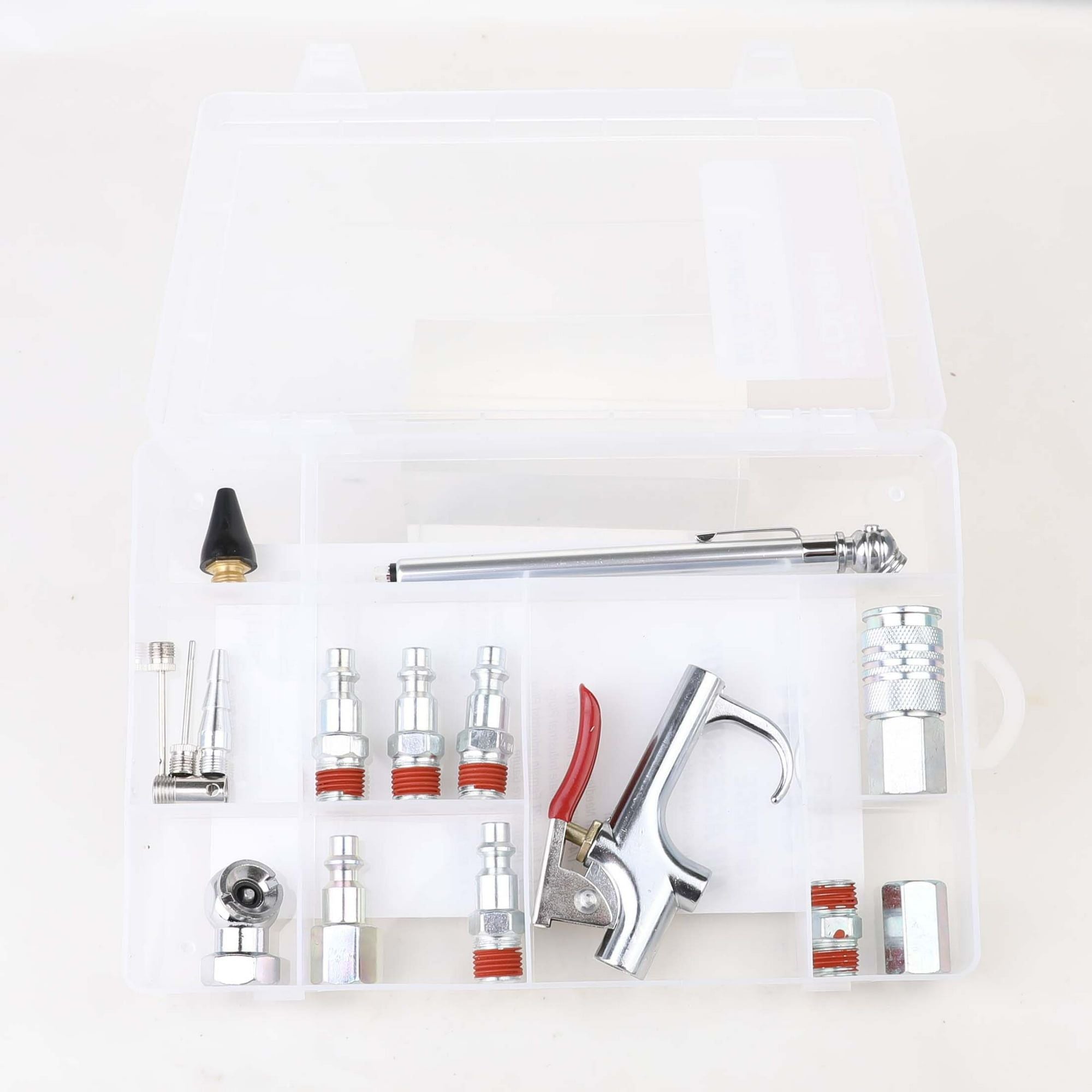 Hyper Tough 16-Piece Portable Steel Accessory Kit for Air Compressors, 41-226HT, Assembled Product Weight: 0.788lbs EasyOptionXY LLC