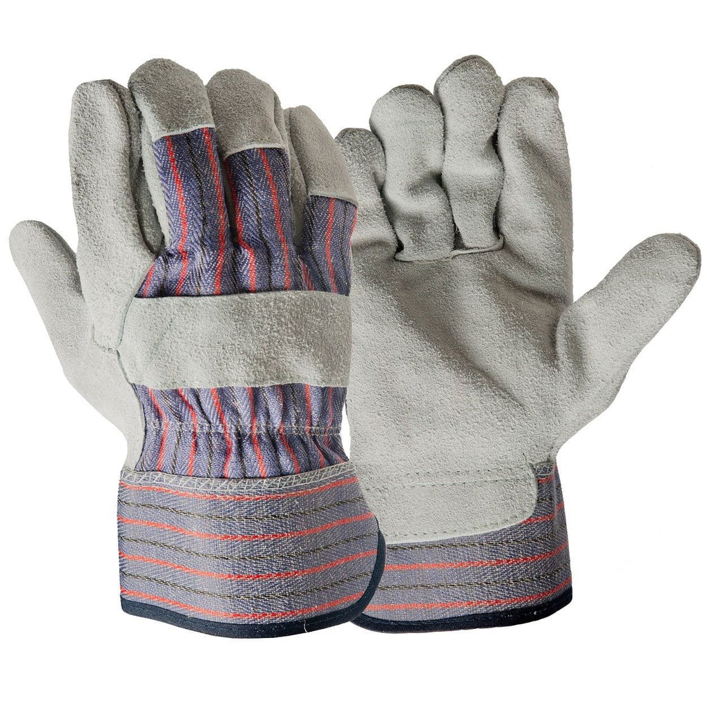 Hyper Tough Leather Palm Glove, Large, Multi-Use Work Glove, 1 Pair EasyOptionXY LLC