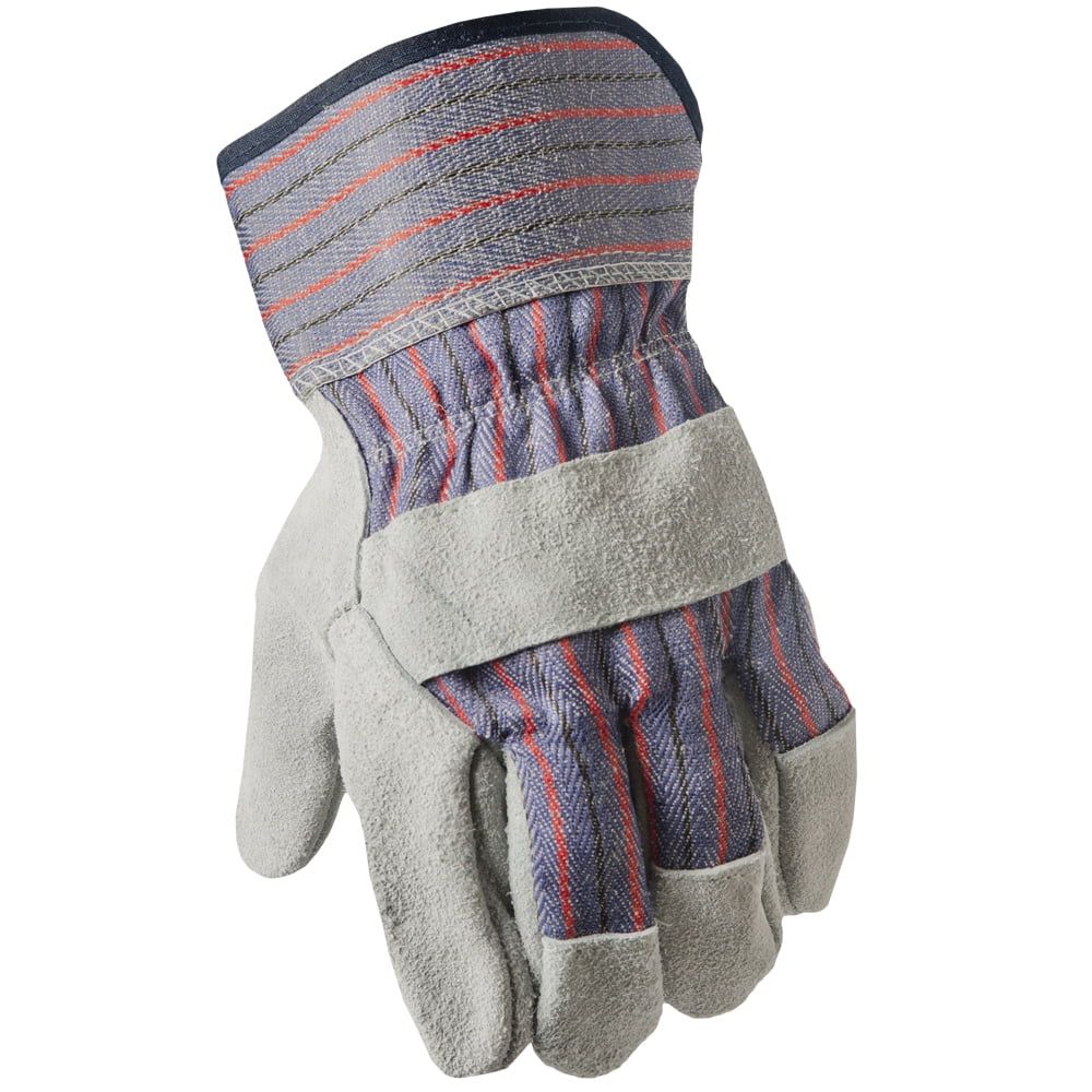 Hyper Tough Leather Palm Glove, Large, Multi-Use Work Glove, 1 Pair EasyOptionXY LLC