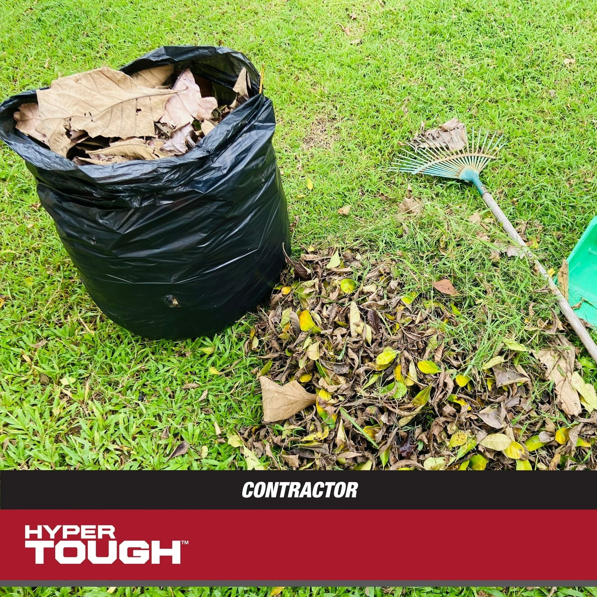 Hyper Tough 39-Gallon Drawstring Outdoor & Lawn Trash Bags, 1.1 MIL, 30 Bags EasyOptionXY LLC