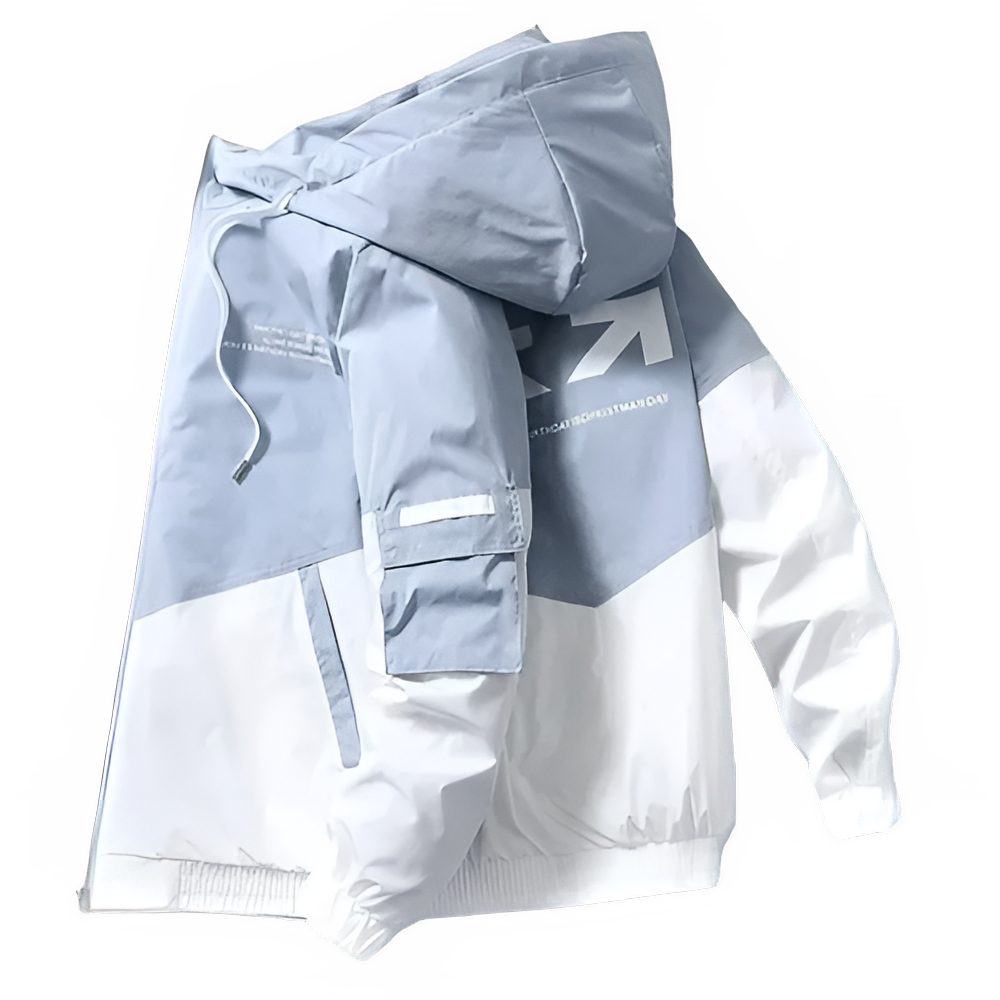 Men's Coat Casual Korean Style Spring Fashionable Thin Topmen's Jacket Hood Student Workwear Jacket Harajuku Street Clothing Pi-Mart