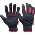 Hyper Tough Black Synthetic Leather Touch Screen Utility Glove, Men's Large (L), 1pair EasyOptionXY LLC