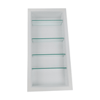 Dion Wall Recessed Niche With Adjustable Glass Shelves Lootquake LLC