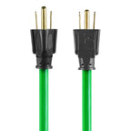 Hyper Tough 25FT 16AWG 3 Prong Hi-Vis Green Single Outlet Outdoor Extension Cord, 13 amps