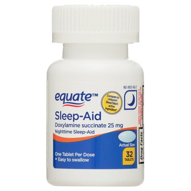 Equate Doxylamine Succinate Sleep-Aid Tablets; 25 mg; 32 Count