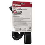 Hyper Tough Indoor 4-Outlet 10ft Surge Protector 900 Joule Protection with 2 USB Ports, Black