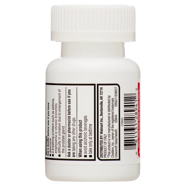 Equate Doxylamine Succinate Sleep-Aid Tablets; 25 mg; 32 Count