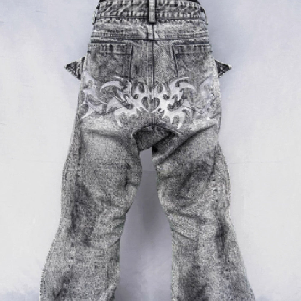 Washing Destroys Fashion Deconstruction Design Patchwork Pants Lootquake LLC