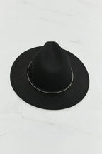 Fame Fedora Hat - Wool Felt Adjustable - Sun Protection & Timeless Style