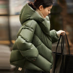Hooded Small Puffer Jacket Coat Pi-Mart
