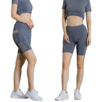 Yoga Shorts Stretchable With Phone Pocket - SJB-DIAMOND ELITES
