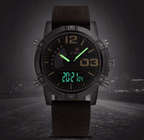 Men's Multifunction Digital Analog Waterproof Watch With Alarm And Automatic Time Zones Unique Design Excellent Gift - SJB-DIAMOND ELITES