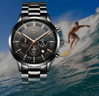 Men's Waterproof  Watch With Chronometers And Date Display Unique Design Perfect Gift Stevvex