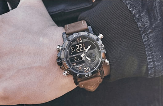 Men's Sports Waterproof Digital Analog Multifunction Watch  Excellent Design Perfect Gift - SJB-DIAMOND ELITES