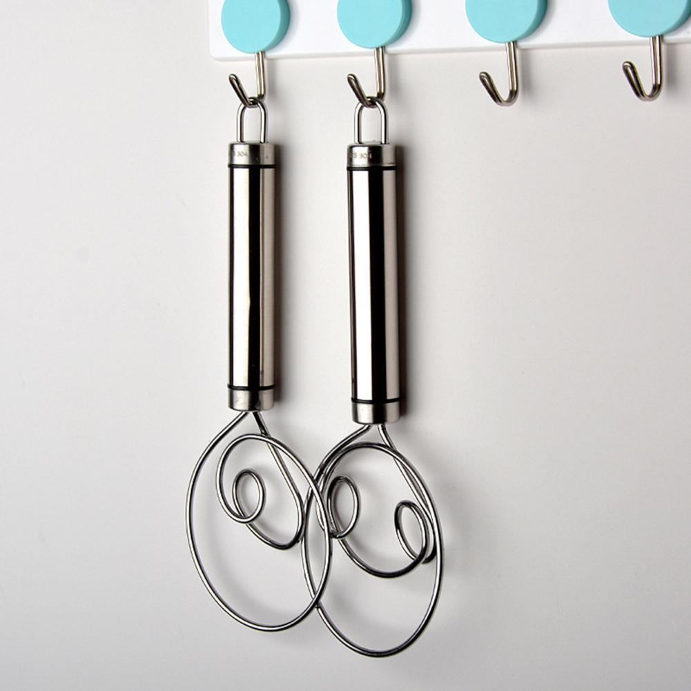 Stainless Steel Danish Flour Binocular Coil Mixer Manual Dough Mixer And Dough Tool Mixing Stick Pi-Mart