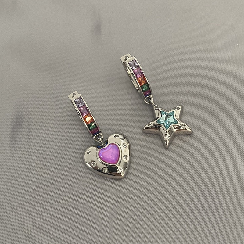 Colorful Love Earrings and Necklace Pi-Mart