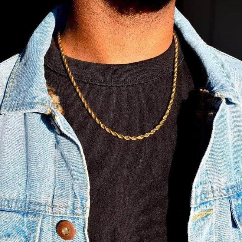 Twisted Rope Figaro Necklaces Pi-Mart